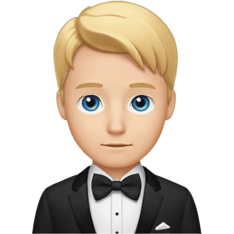 🤵🏼bu emojide sadece saç rengi altın sarı, göz rengini mavi yap ve Smokinli olsun emoji