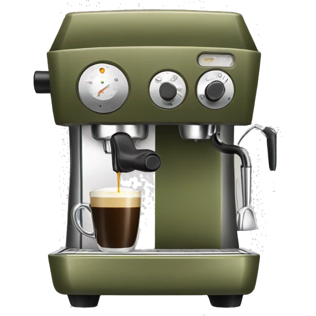Olive green espresso machine emoji