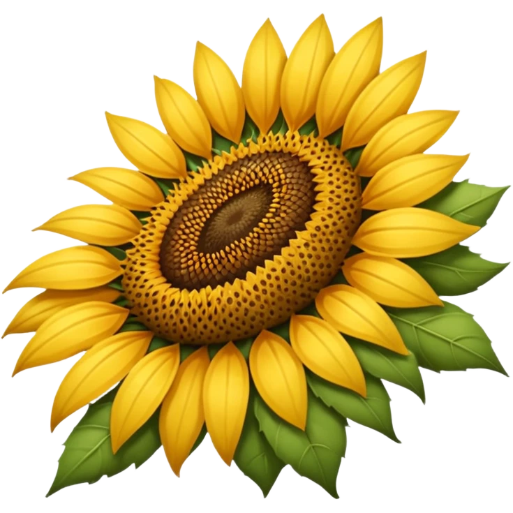 A sunflower seed emoji