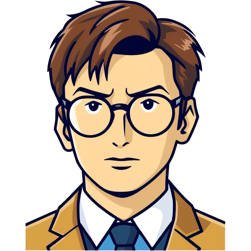 Tenth Doctor from Doctor Who wearing glasses emoji