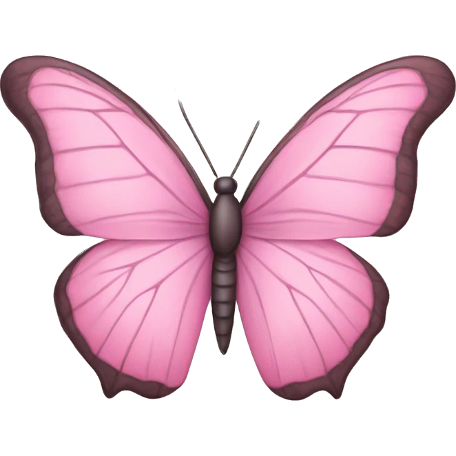Mariposa rosa pastel  emoji