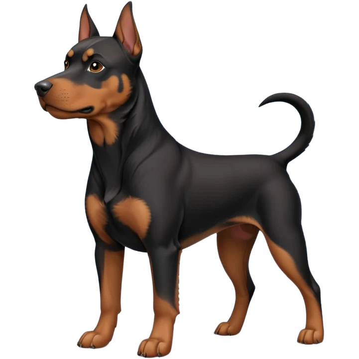 black and tan doberman rottweiler mix emoji