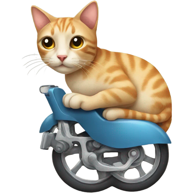 cat on wheels emoji