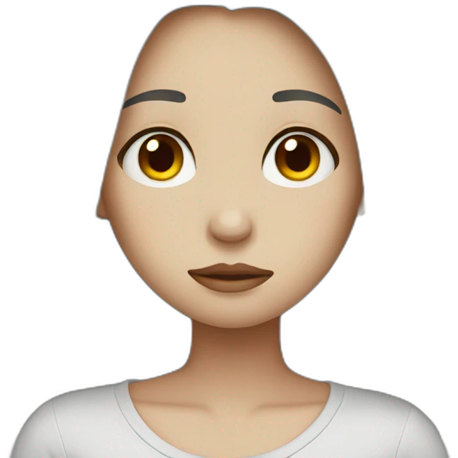 Depressed girl emoji