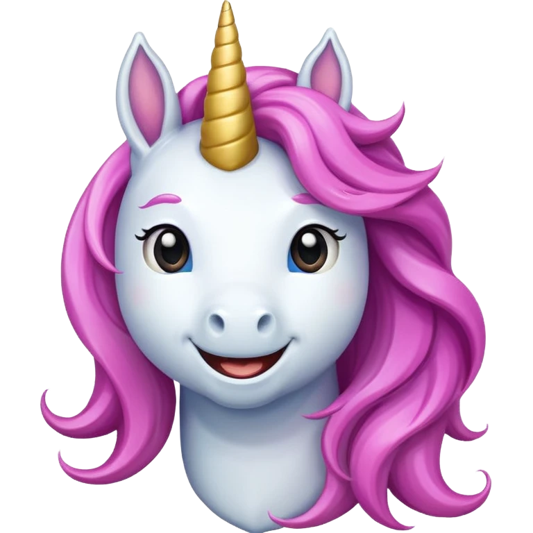Unicorn happy emoji
