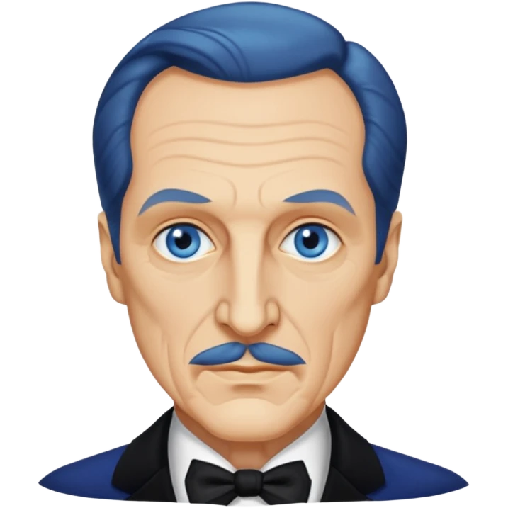 Vincent Price with blue eyes emoji