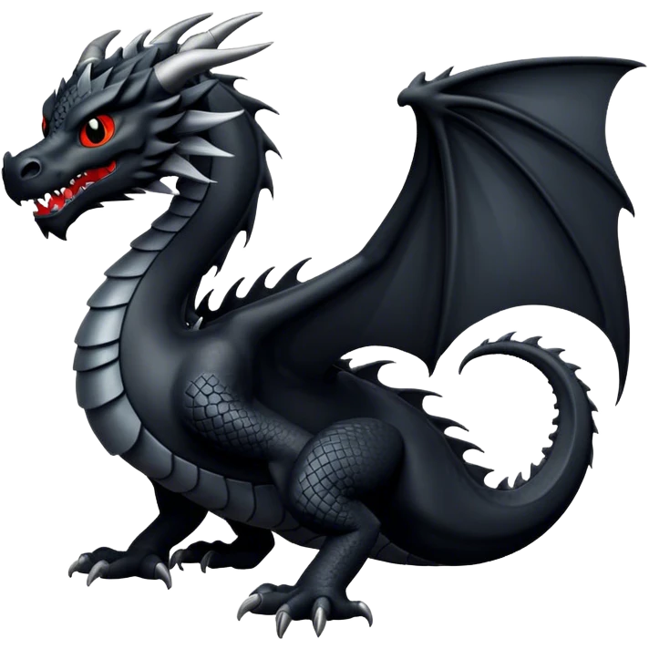 Black dragon emoji
