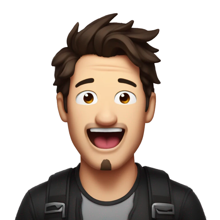 Markiplier with his tongue out emoji