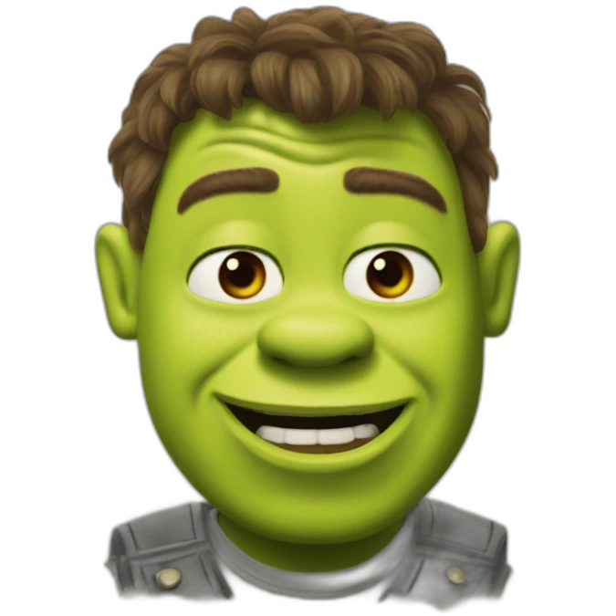 shrek as rick astley emoji