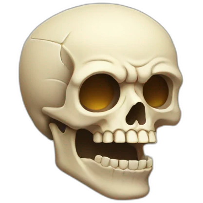 skull shocked emoji