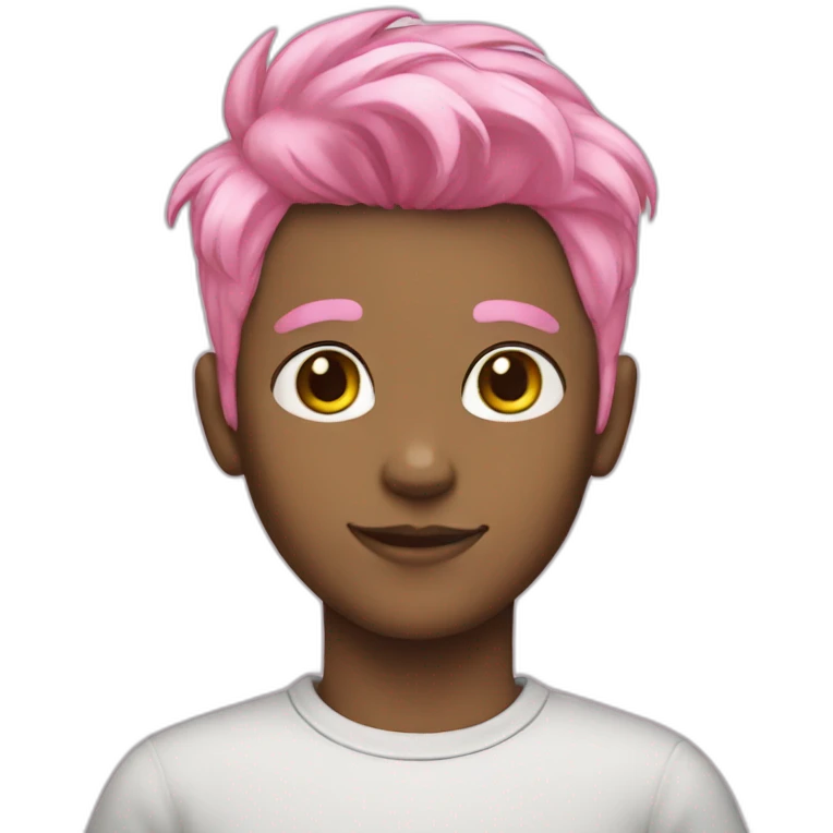 cat boy pink hair emoji