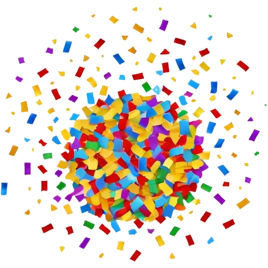 colorful confetti explosion celebration emoji
