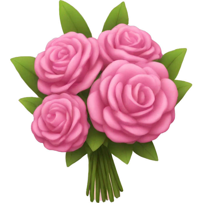 Pink bouquet emoji