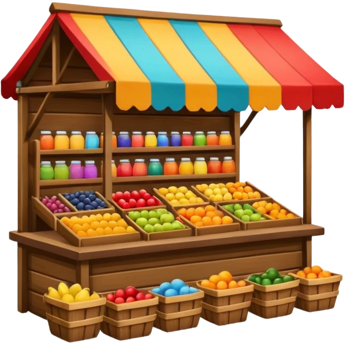 market stall emoji