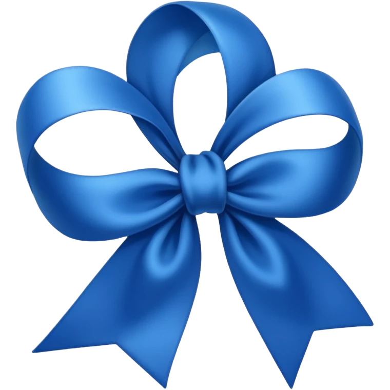 Lazo azul emoji