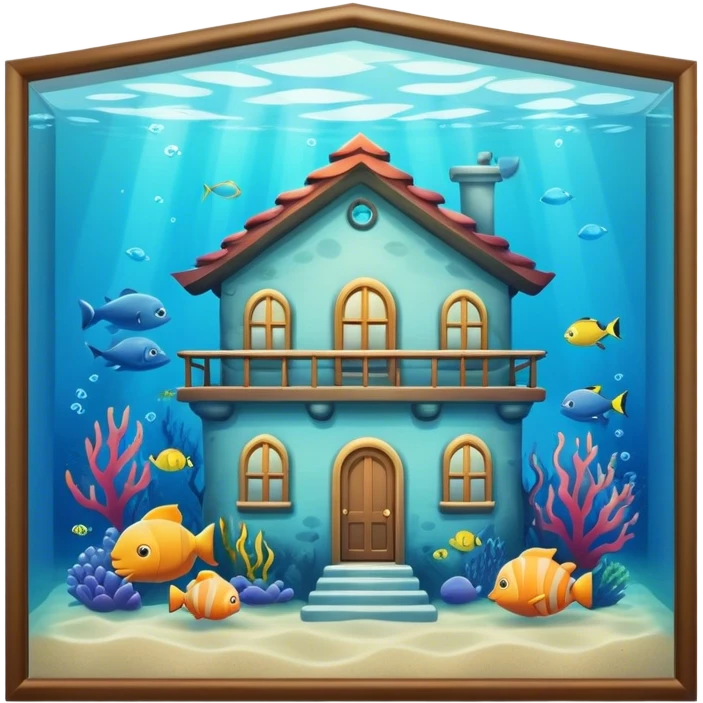 A under sea house emoji