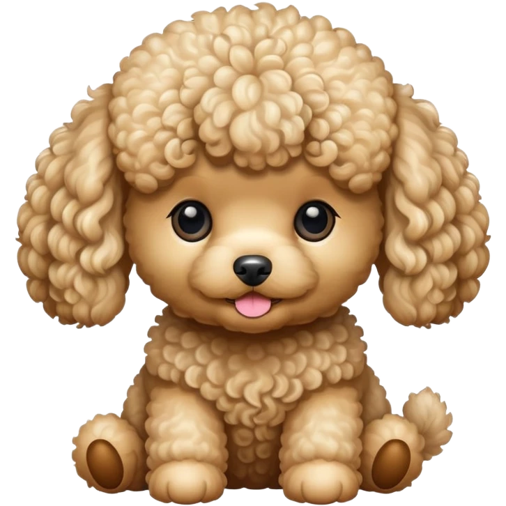 Perro caniche toy emoji