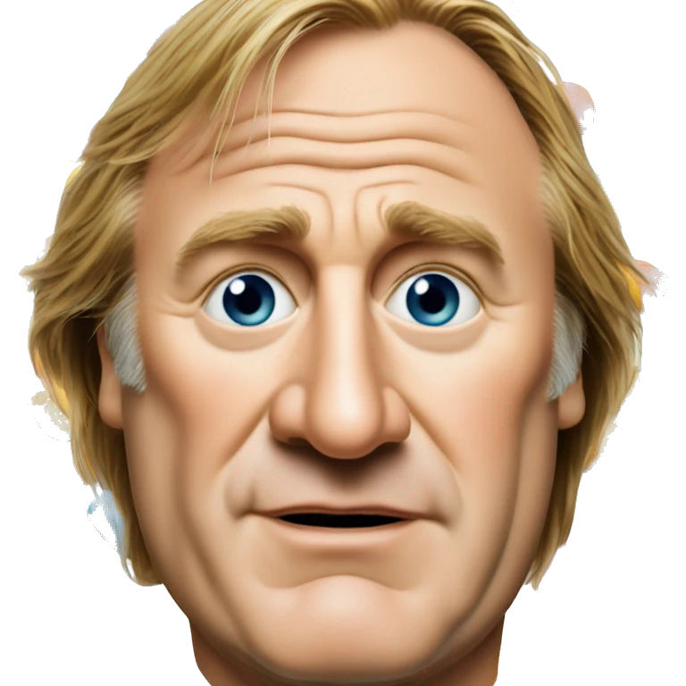 Gérard Depardieu with candies  emoji