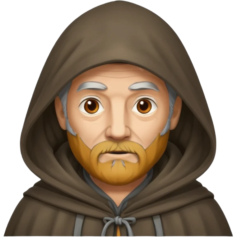 a wise man with mysterious face emoji