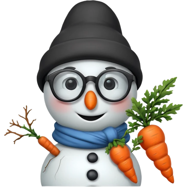 snowman wearing cool glasses emoji
