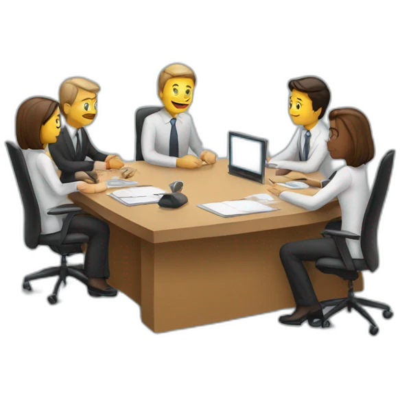 Meeting-with-computer emoji