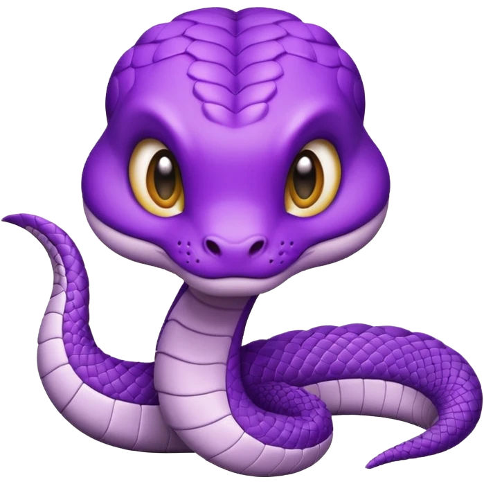  i want a animated emoji with the text "'Lil Viper sorry" for a little purple cute viper emoji