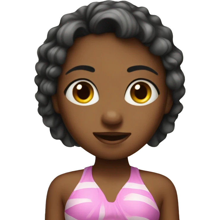 Girl in bathing suit emoji
