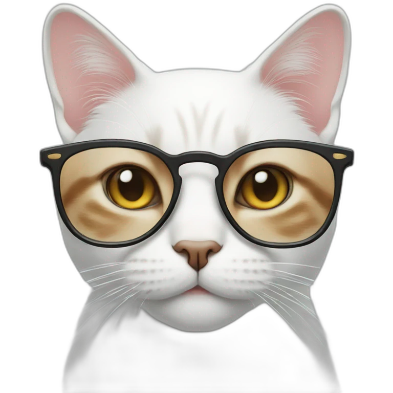 a cat in glasses emoji
