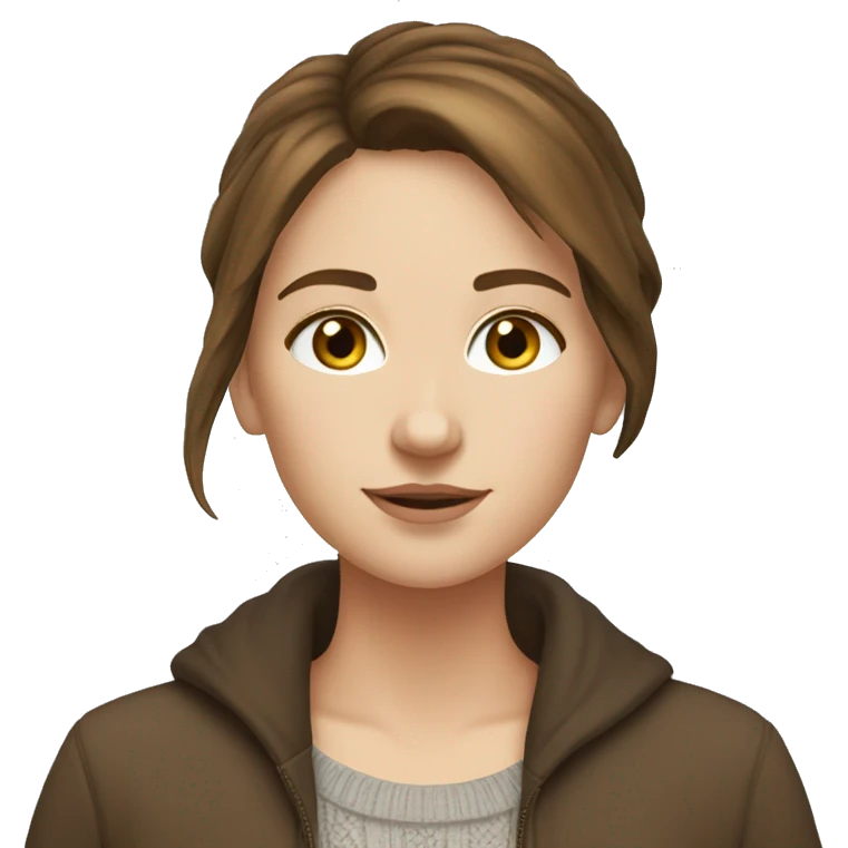 cosy light brunette fall white girl emoji