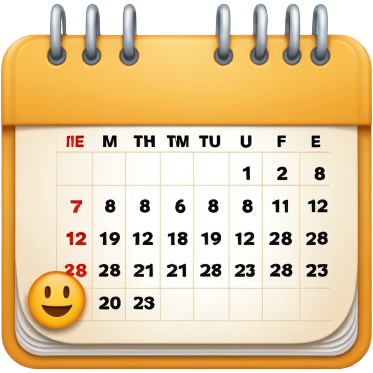 calender 02.28 emoji