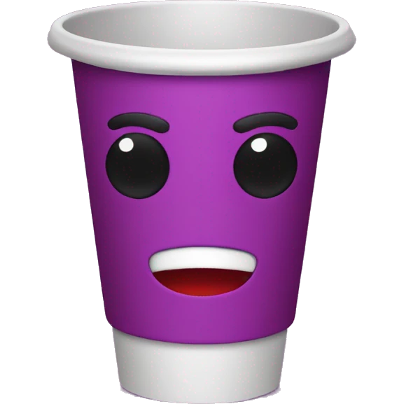 red party cup with purple drink emoji