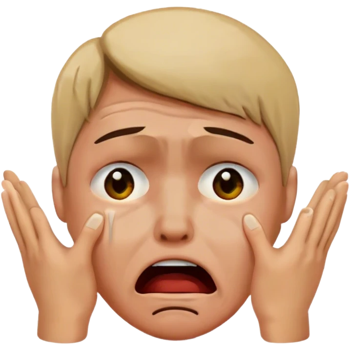 ugly cry scary emoji