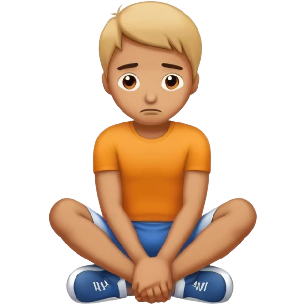 hands on knees tired emoji