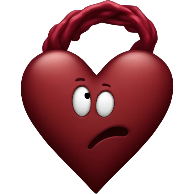 dark red heart emoji