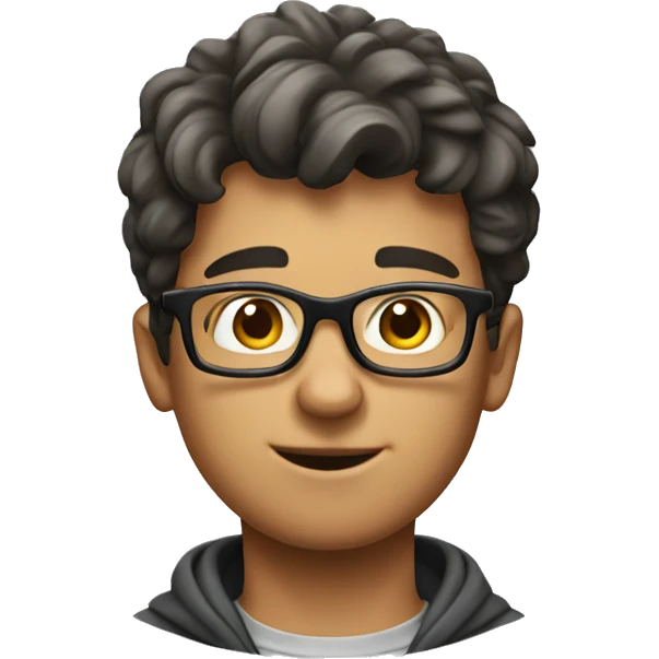 nerdy boy student emoji