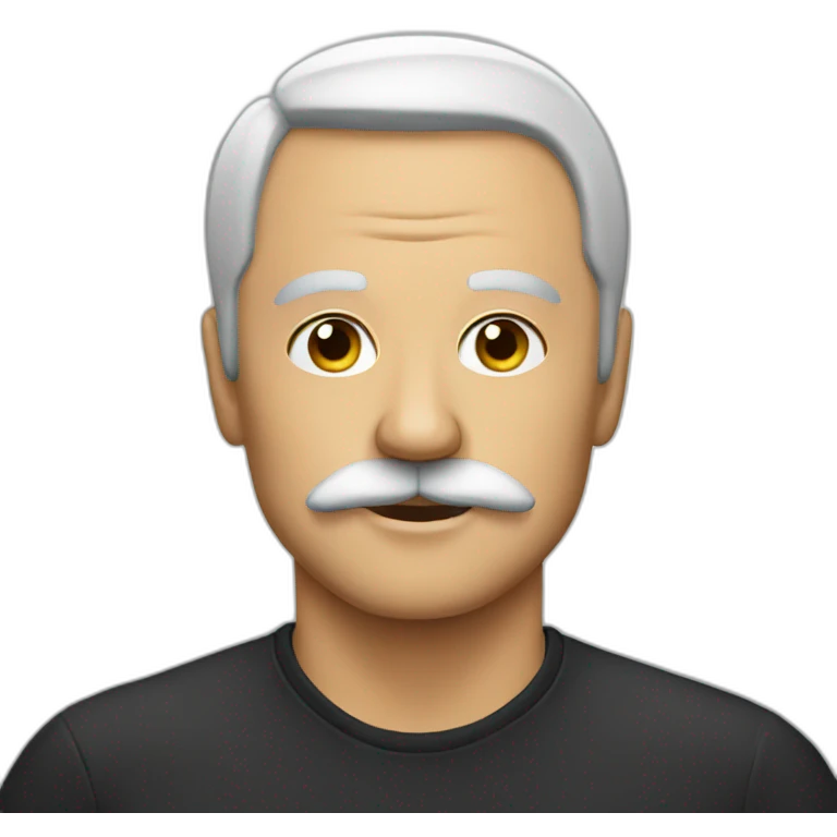 men with adolf moustache emoji