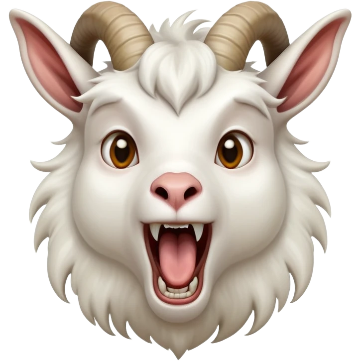 Screaming goat emoji