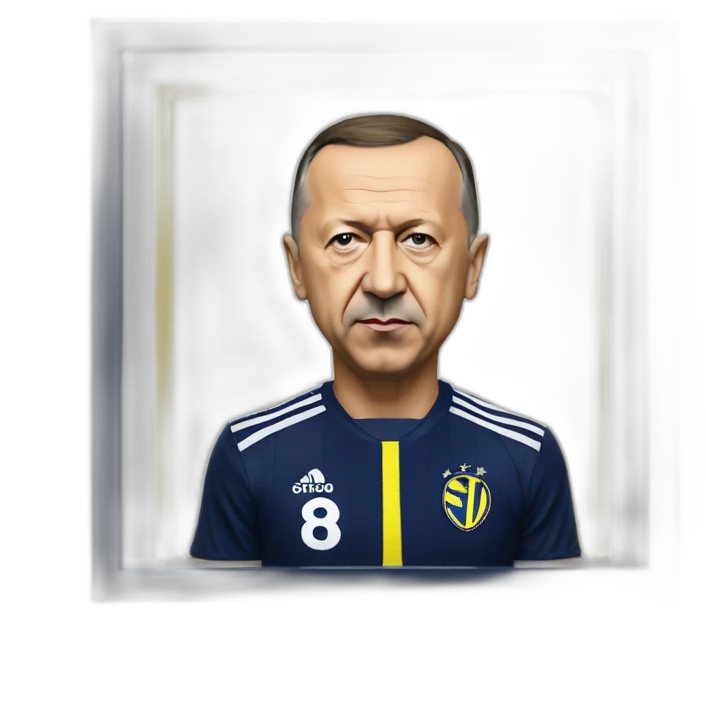 recep tayyip erdogan with fenerbahce shirt emoji