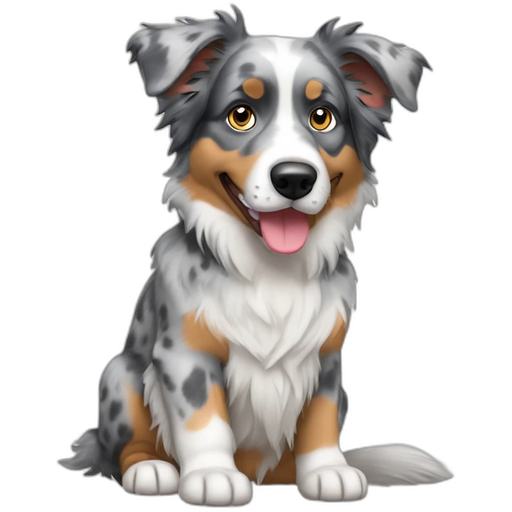 blue merle australian shepherd emoji