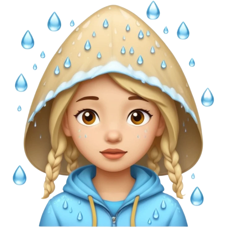 Uborka eső rá esik a lány fejére az uborka emoji