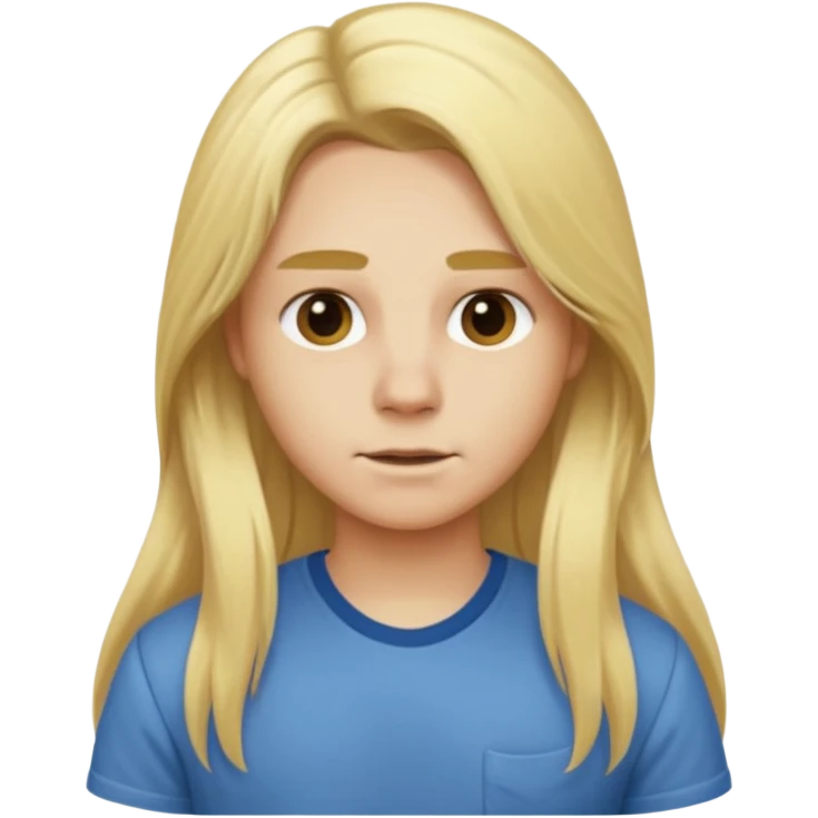 animal with long blonde hair and shirt emoji