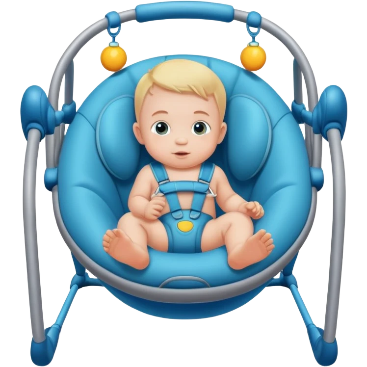 Baby boy in bouncer emoji