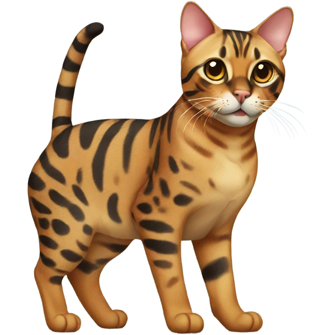 bengal cat sitting  emoji