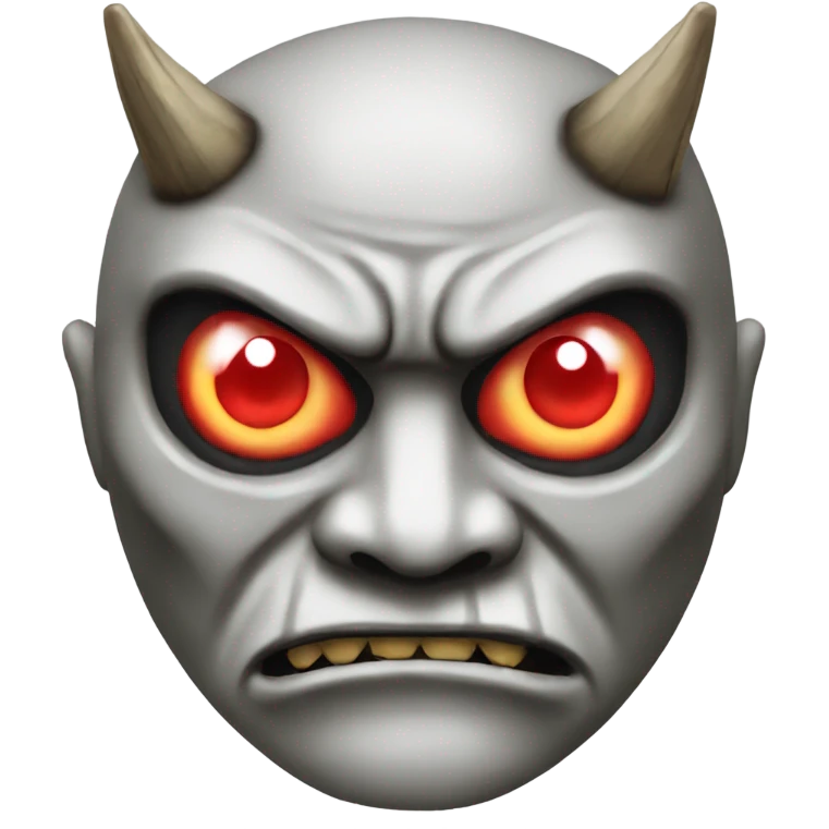oni mask red eyes emoji