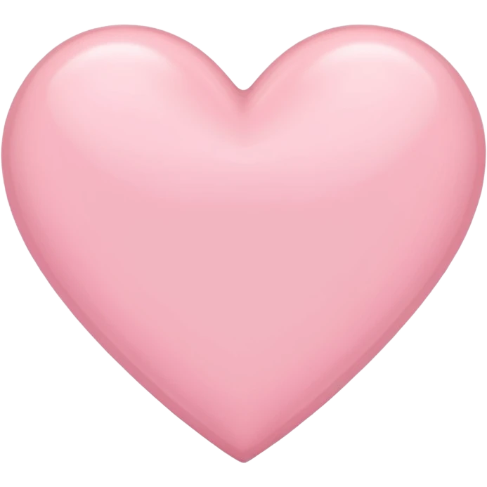 pastel pink heart emoji