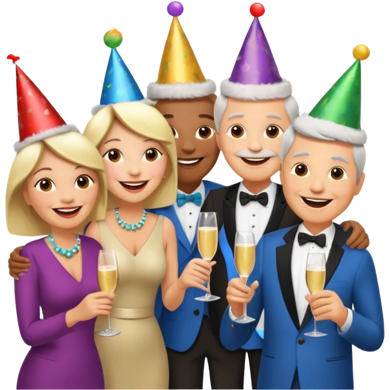 a gathering of middle aged adults emoji
