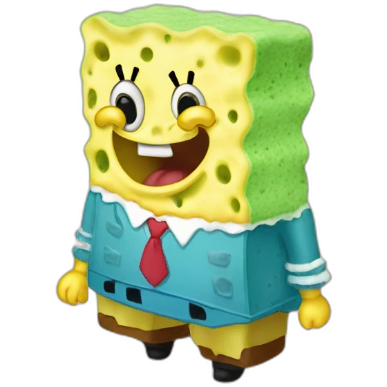 sponge bob eating sponge emoji