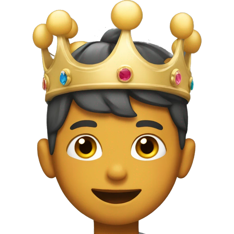 boy with hat and crown emoji