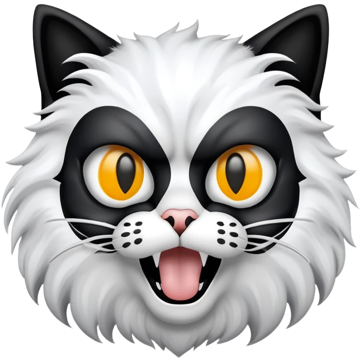 cat wearing scream mask emoji