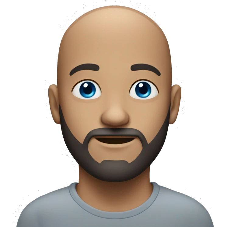 bald-it-guy-with-beard blue eyes emoji